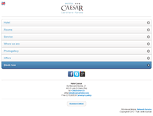 Tablet Screenshot of caesarhotel.com
